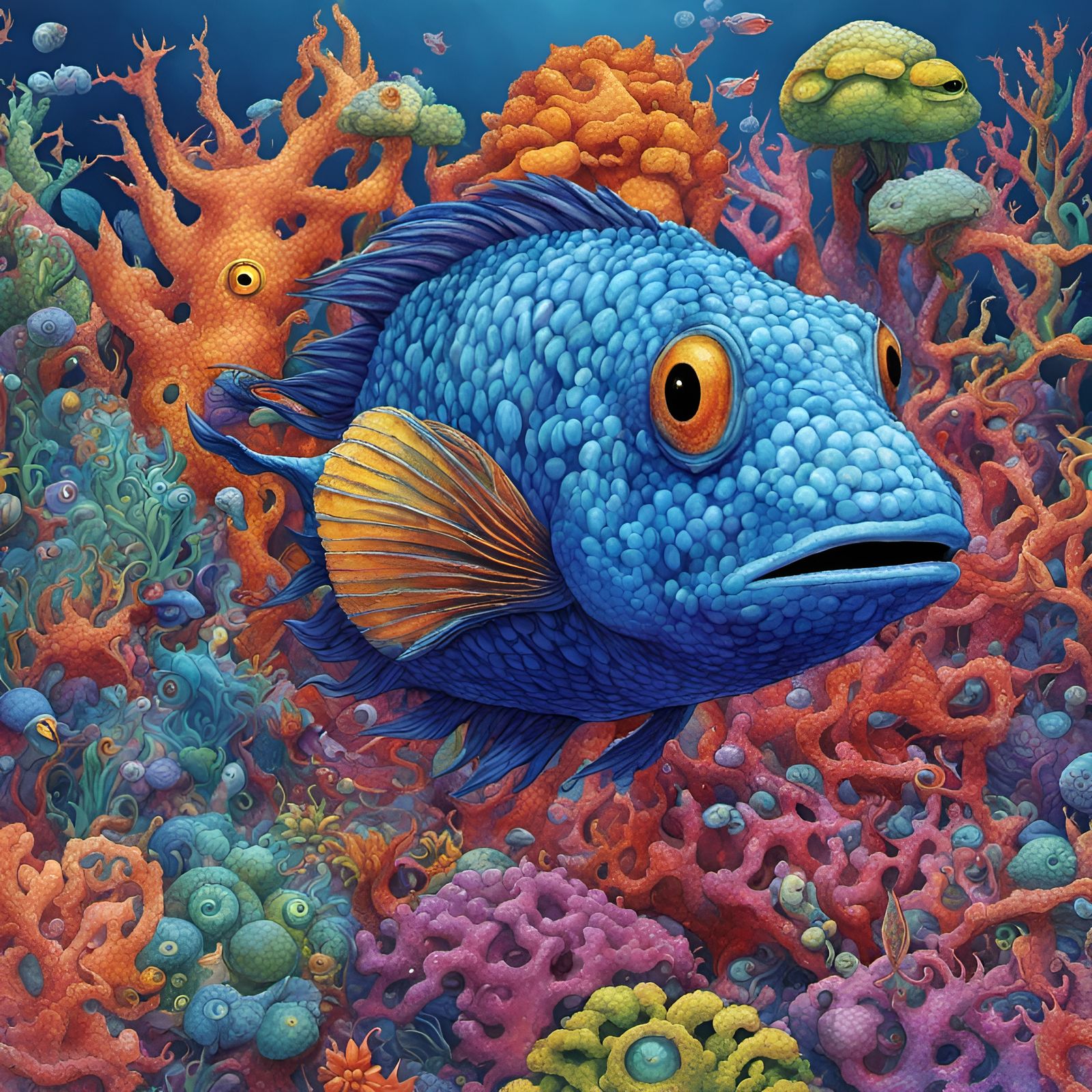 Detailed Japanese Scene in Vivid Colors