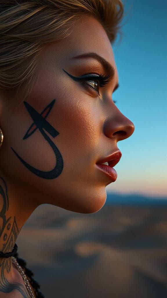 Sandstorm: Extraterrestrial Beauty in Hyperrealistic Fantasy