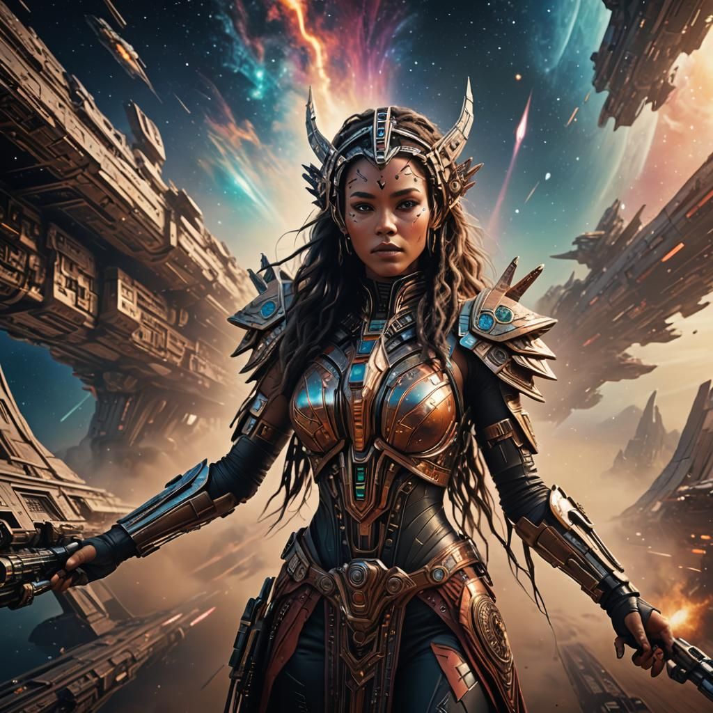 Hyper Realistic Star Cruiser at Warp Speed