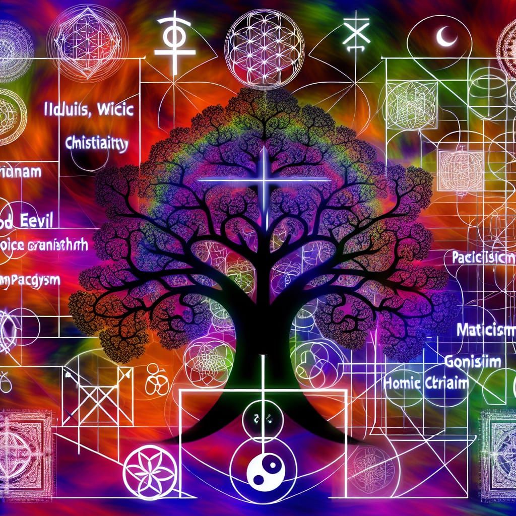 Fractal Tree of Life: Sacred Geometry and Duality