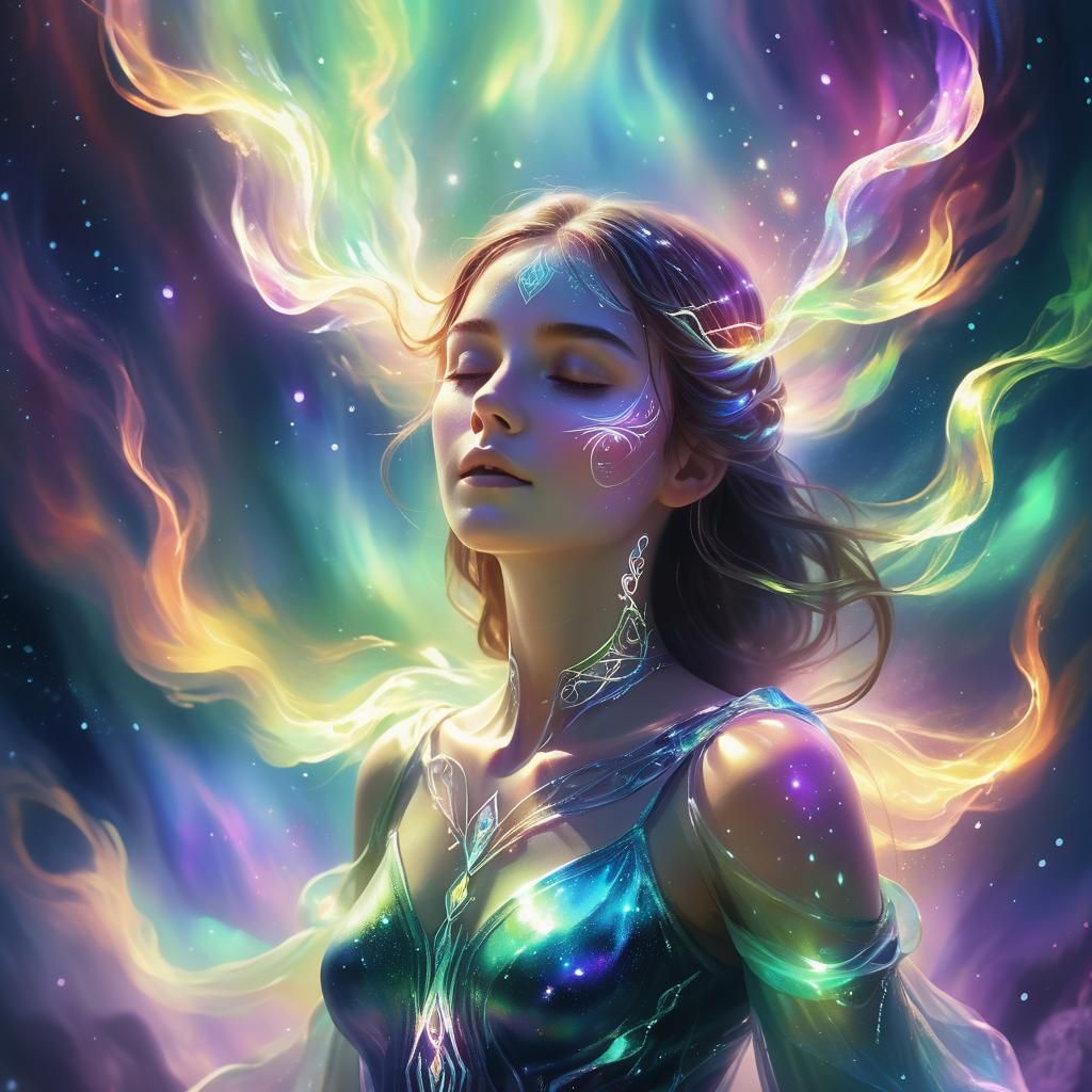 Ethereal Figure in Dreamlike Digital Painting