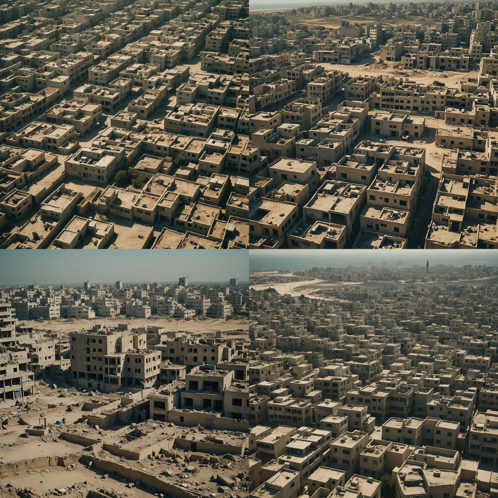 Dramatic Cinematic Film Still of Gaza