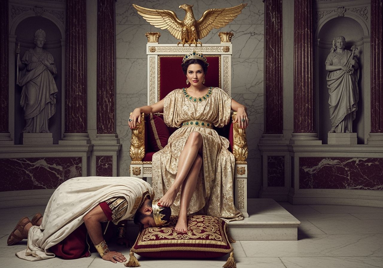 Empress Messalina on Her Throne, Classical Photography