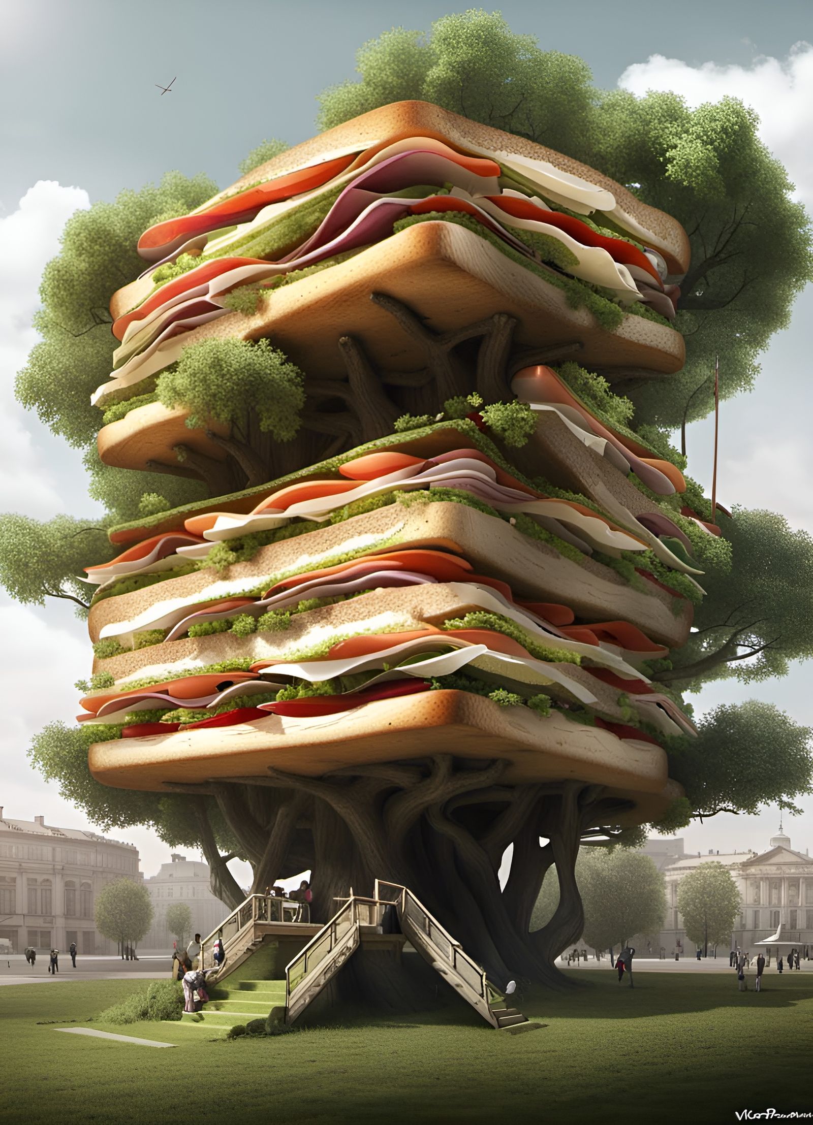 Surreal Sandwich Treehouse: Concept Art