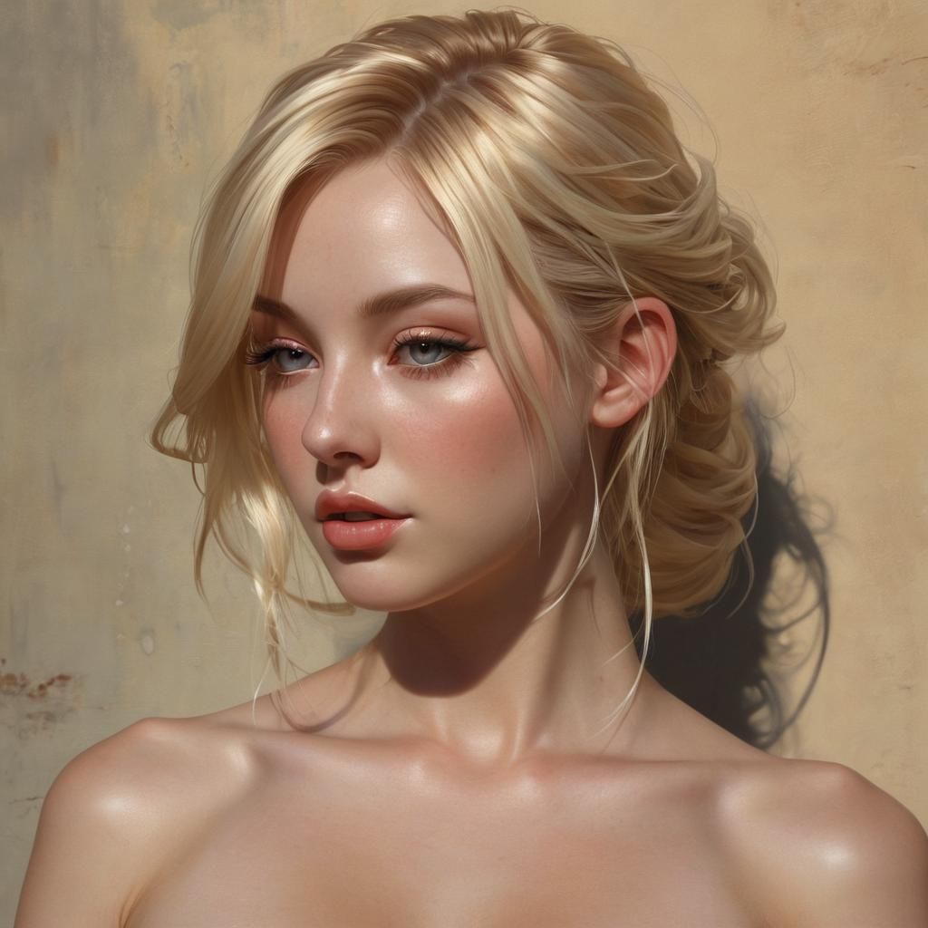 Goddess Portrait in Hyperrealistic Style