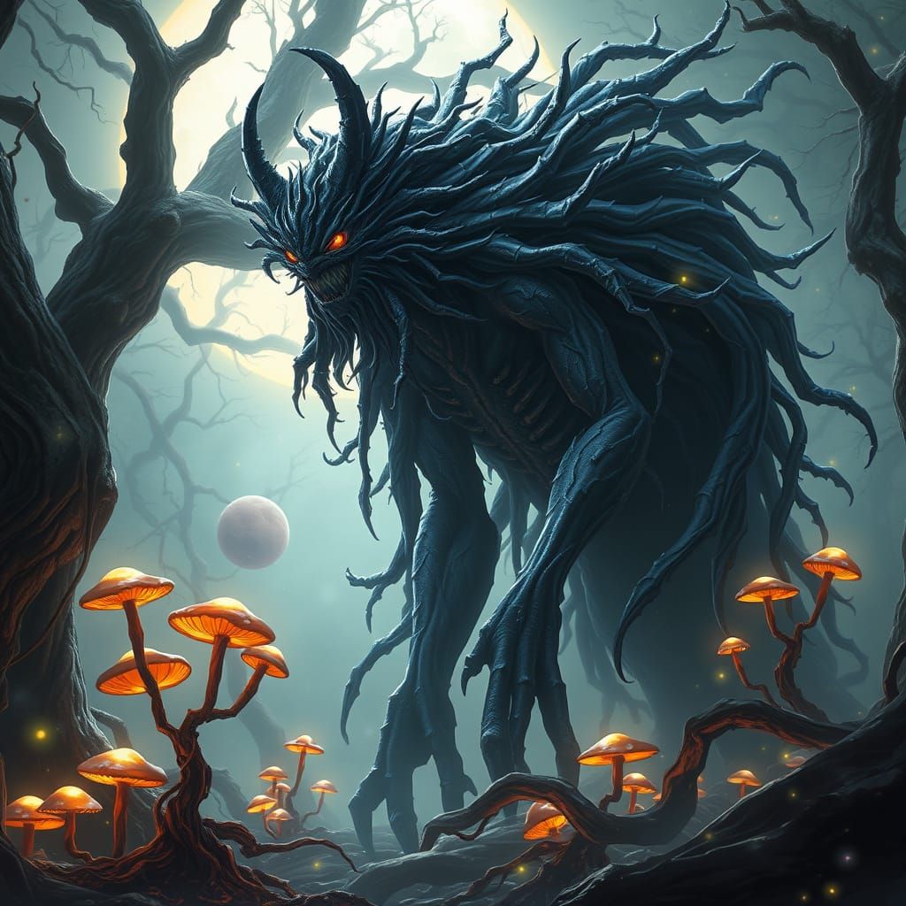 Majestic Harionago, Female Monster with Deadly, Shimmering H...