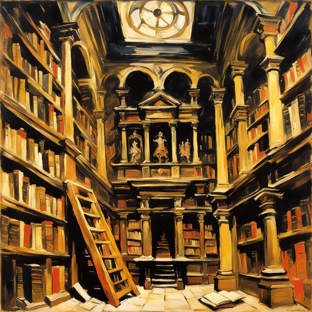 Vampire's Dark Library: Expressive Painting