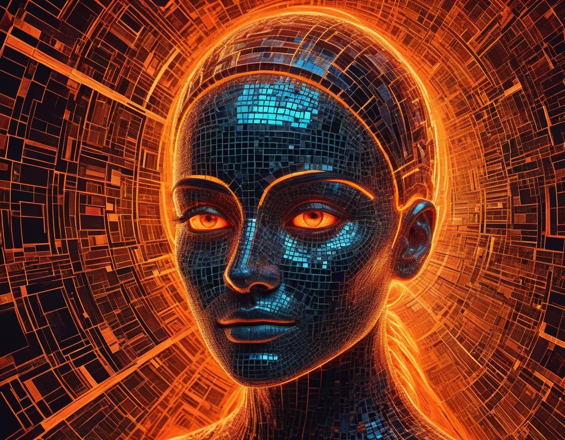 Ethereal Abstract Brainstorm in Aetherpunk Style