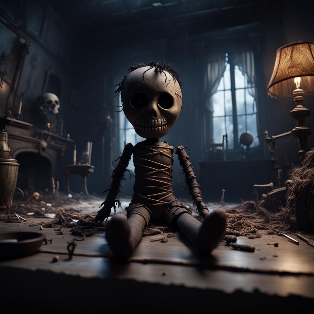 Voodoo doll came to life .. happy halloween