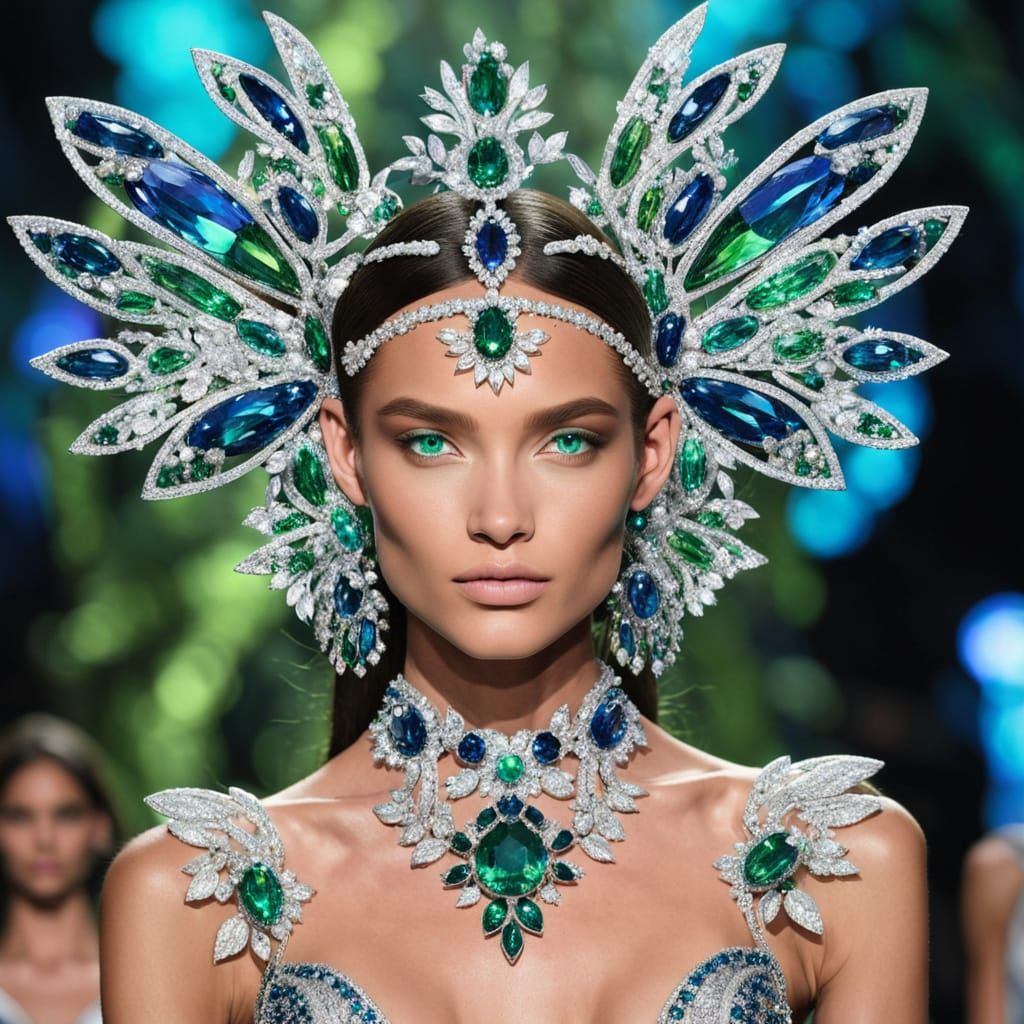 Ethereal Bioluminescent Fashion Runway Show