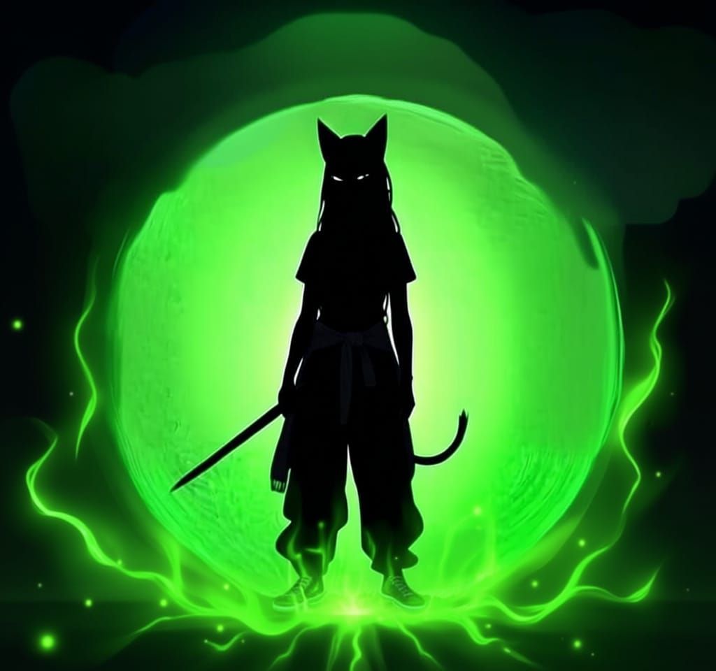 Mysterious Green Fire and Mist Emanating