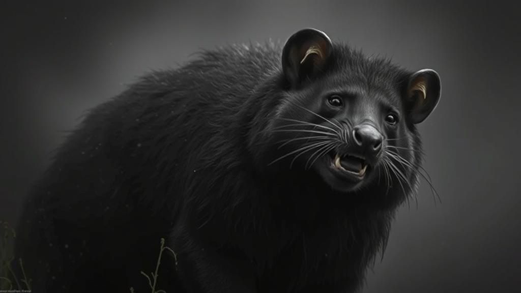 Hissing Tasmanian Devil in High Resolution