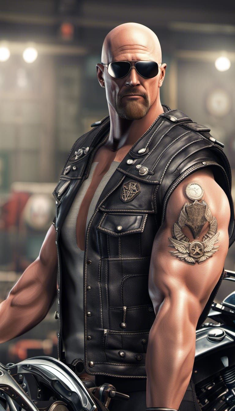 "Stone Cold" Steve Austin Inspired Character Art