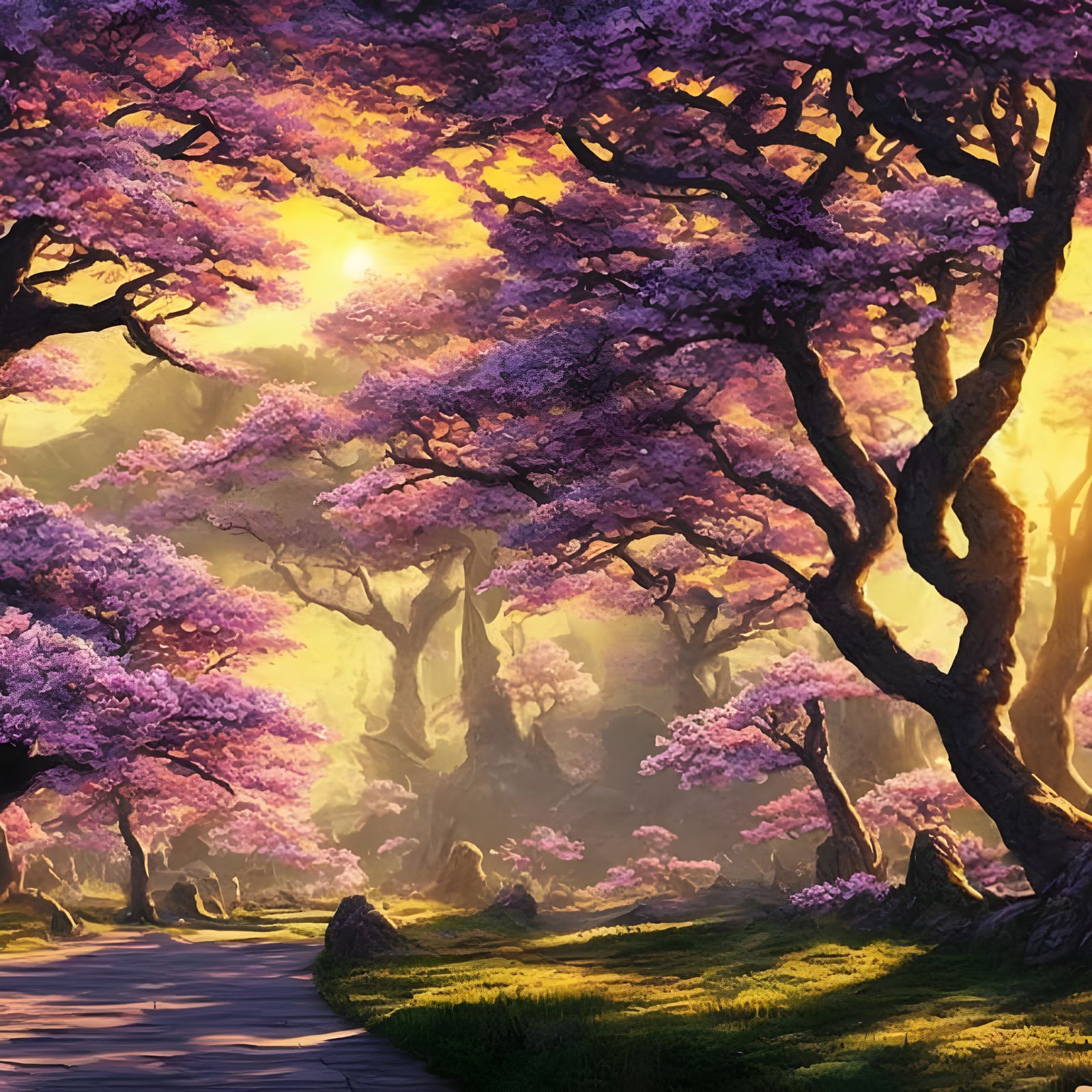 Cherry Blossom Grove