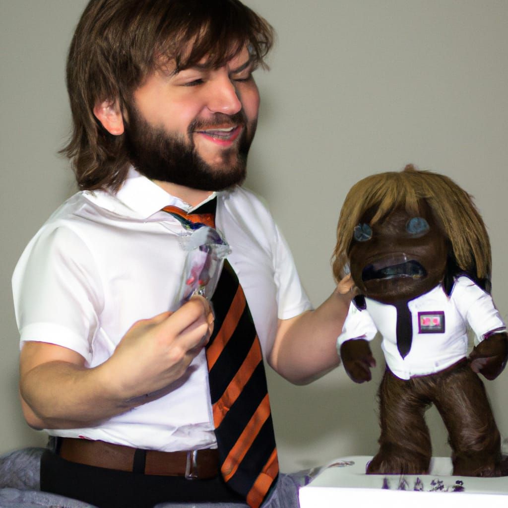 Wookiee in Tie Bobblehead: Galactic Empire Employee