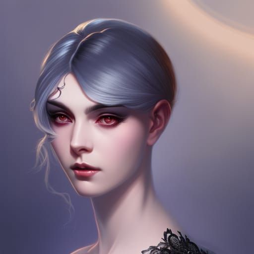 Eerie Victorian Woman with Roses: Gothic Horror Portrait