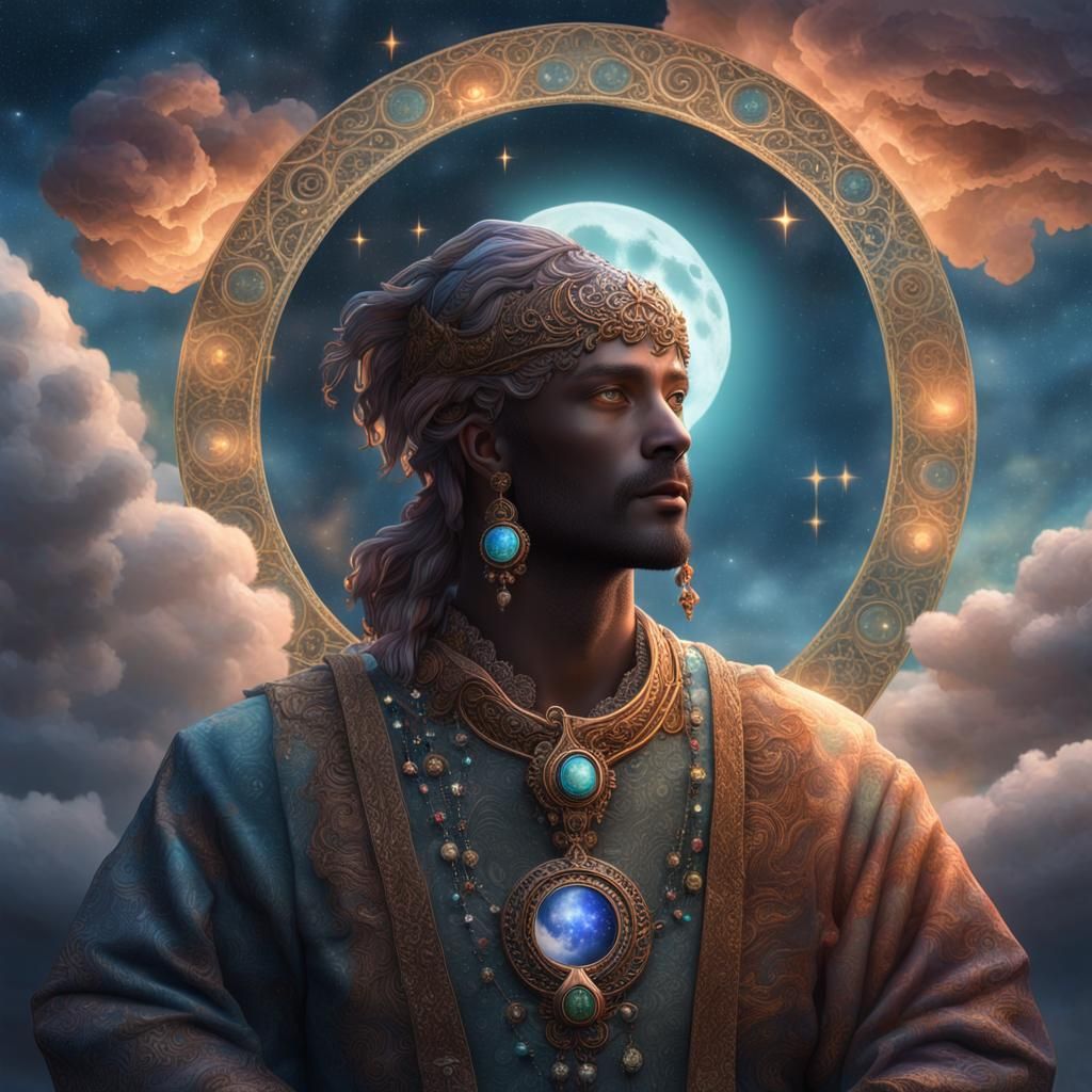 Ethereal Figure in Dark Fantasy Art Style