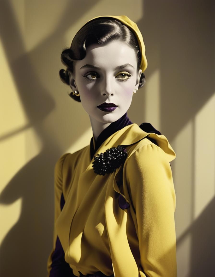 Monochrome Noir Portrait with Split Toning