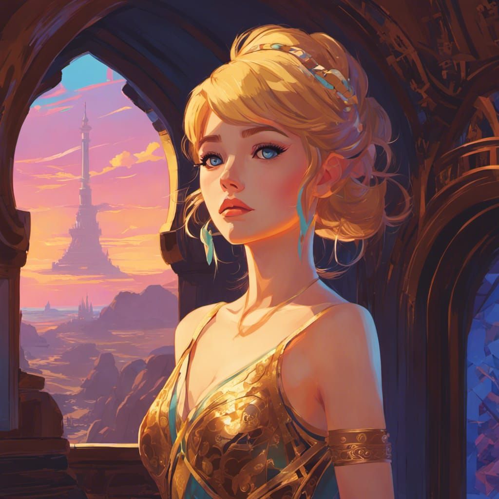 Elegant Princess in Dungeon, Breath of the Wild Style