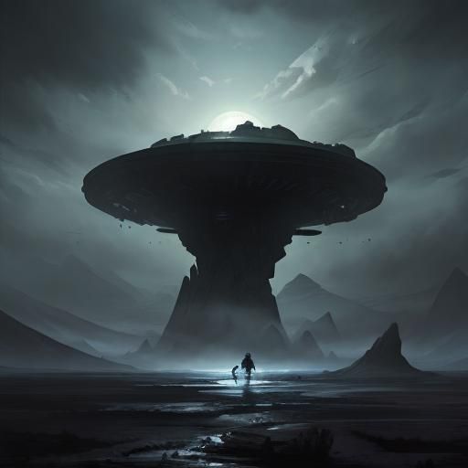 Sinister Alien Horizon Landscape