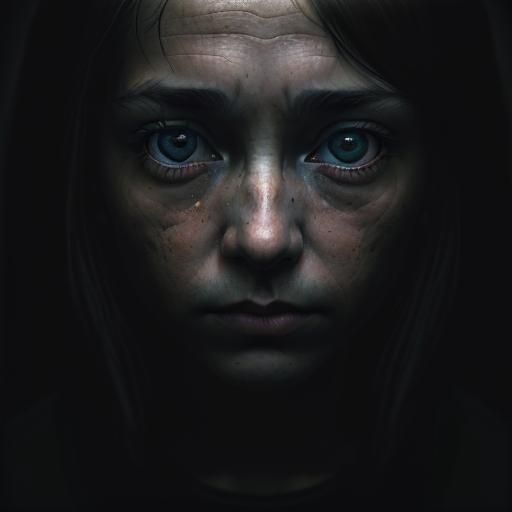 Intense Portrait in Street Photography Style