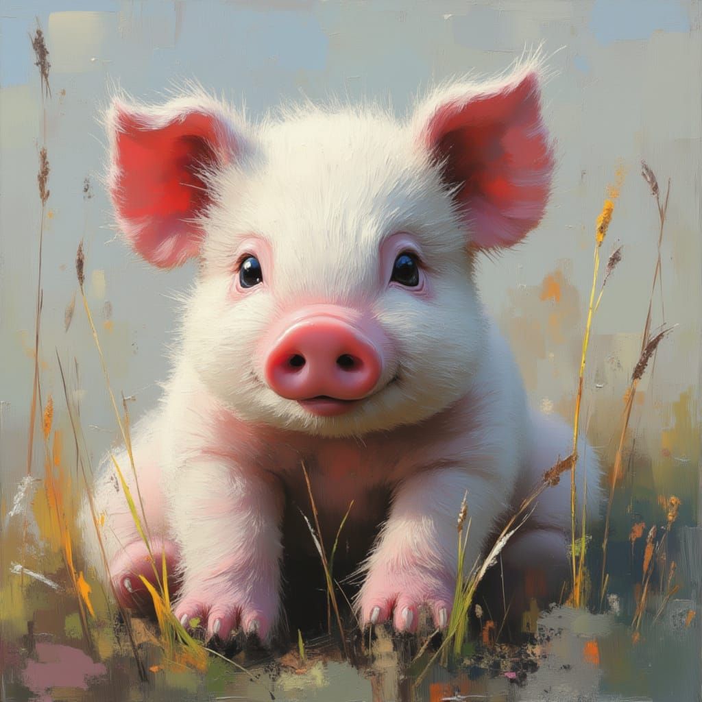 Flying Pig Soaring Through the Sky