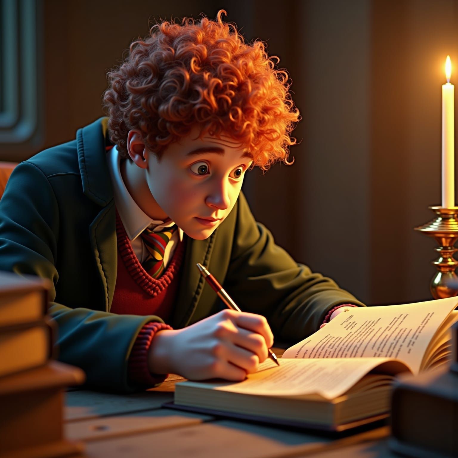 Ron Weasley Studies in Hyper-Realistic 3D UHD