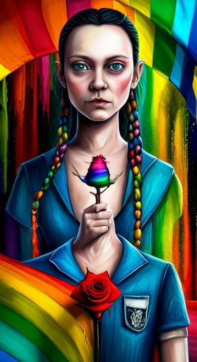 Interesting rainbow art