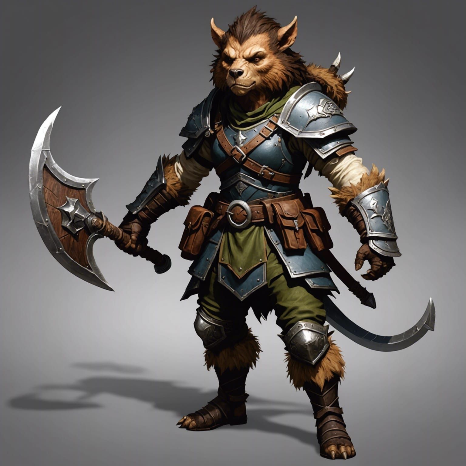 Female Bugbear Fighter Ranger Portrait