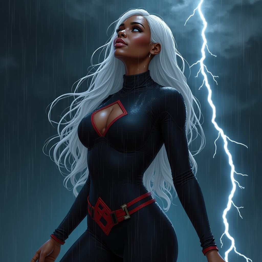 Storm: African-American Woman with Electric Powers