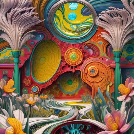 Photorealistic Scene in Kay Nielsen Style