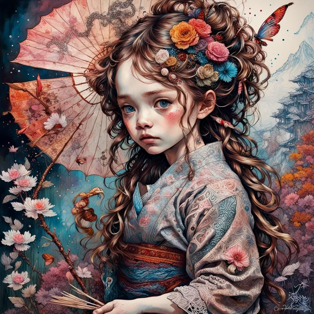 Emoji Clown Portrait in Dark Fantasy Style