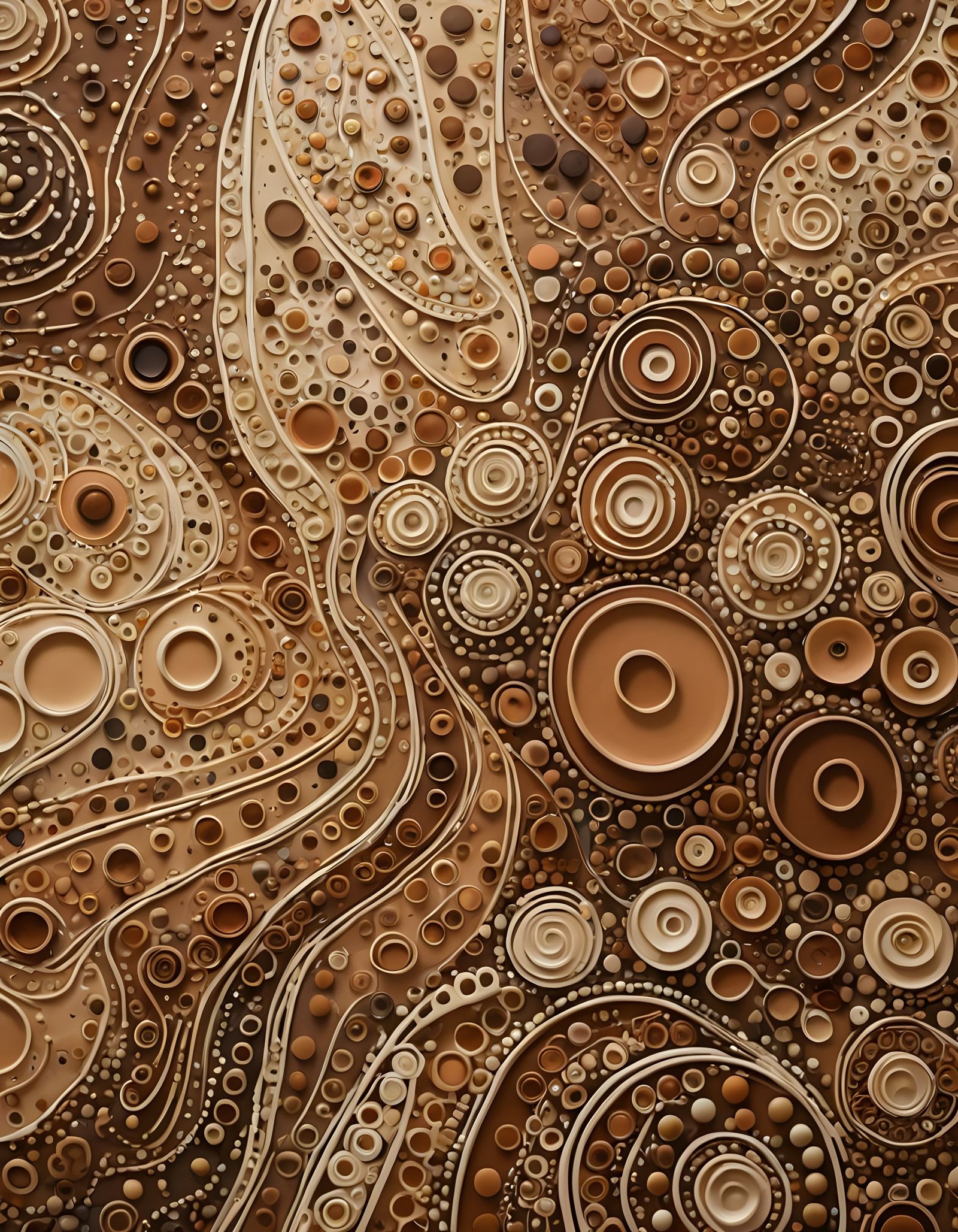 Ethnic Style Background with Soft Light and Earth Tones