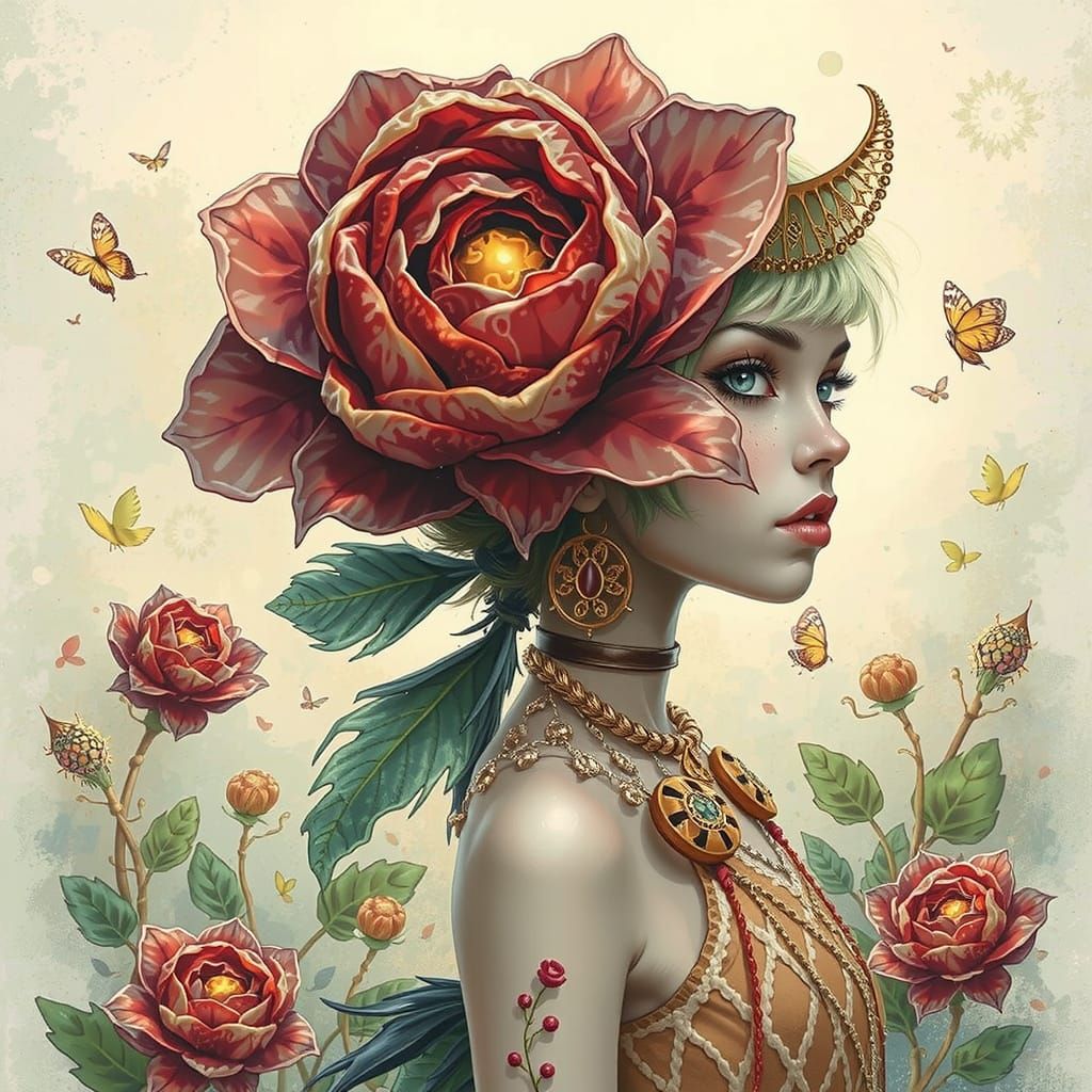 Mysterious Fae Creatures with Glowing Eyes in Ethereal Light