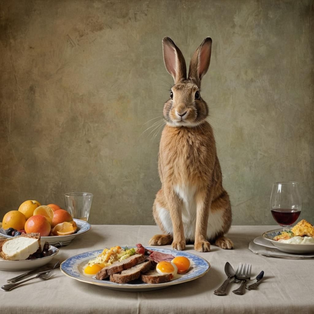 Wily Rabbit Inspired by Rothko and Gainsborough