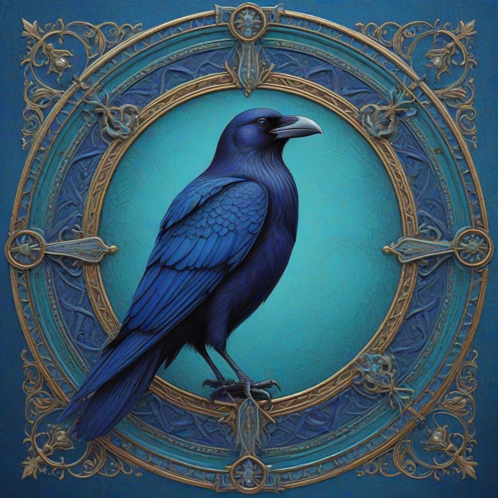 9-7 Blue-Violet Raven
