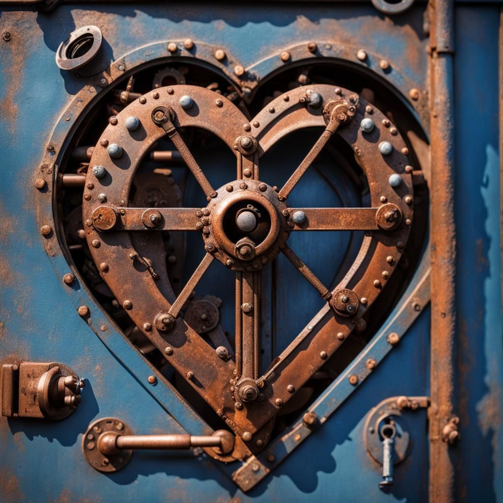 Steampunk Heart Door Opens in Vault