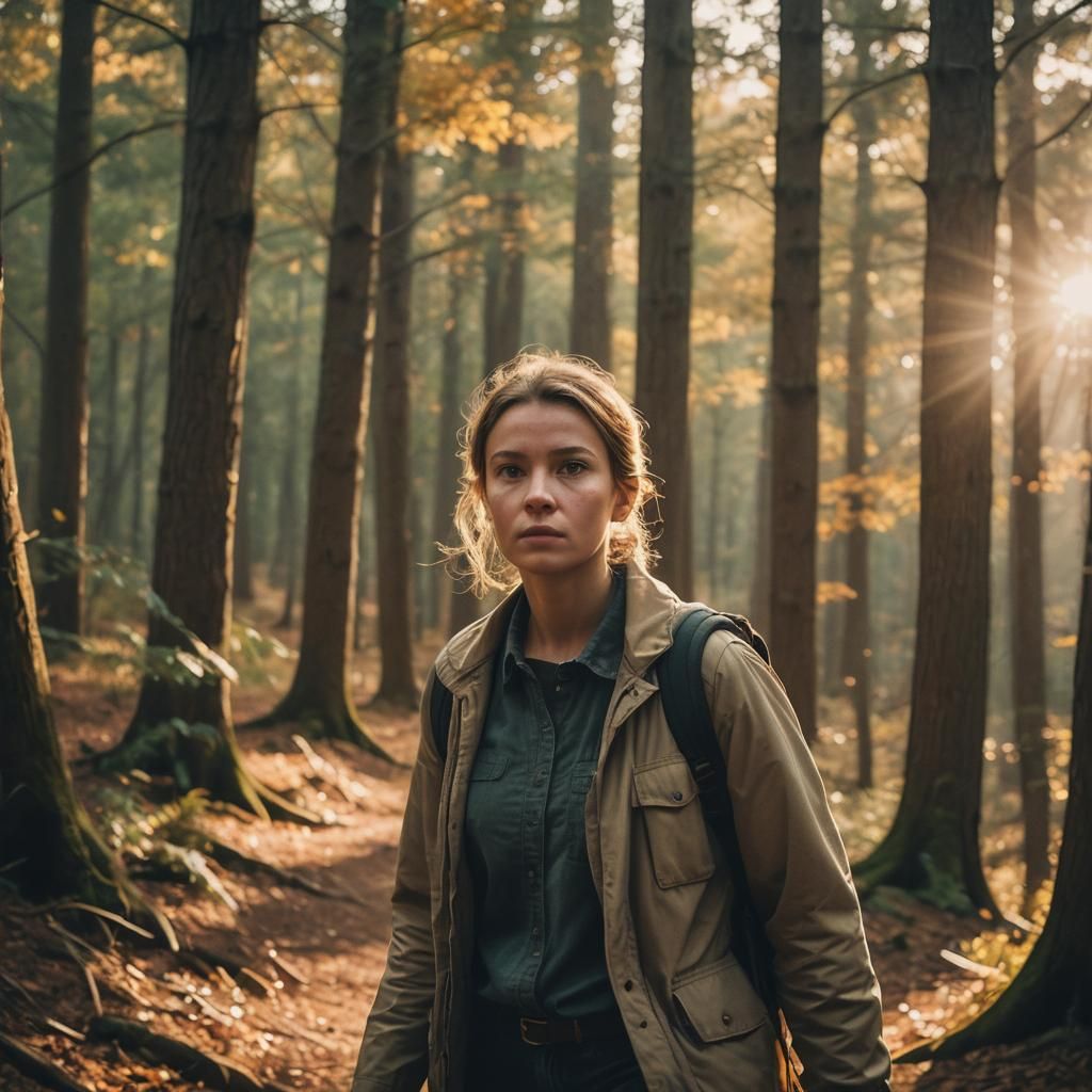 Eleven Walks in Misty Woods: Cinematic Portrait