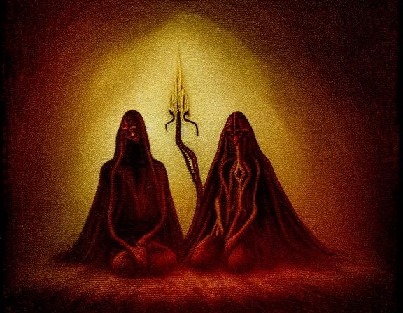 With Crimson Luminance and Dark Hearts