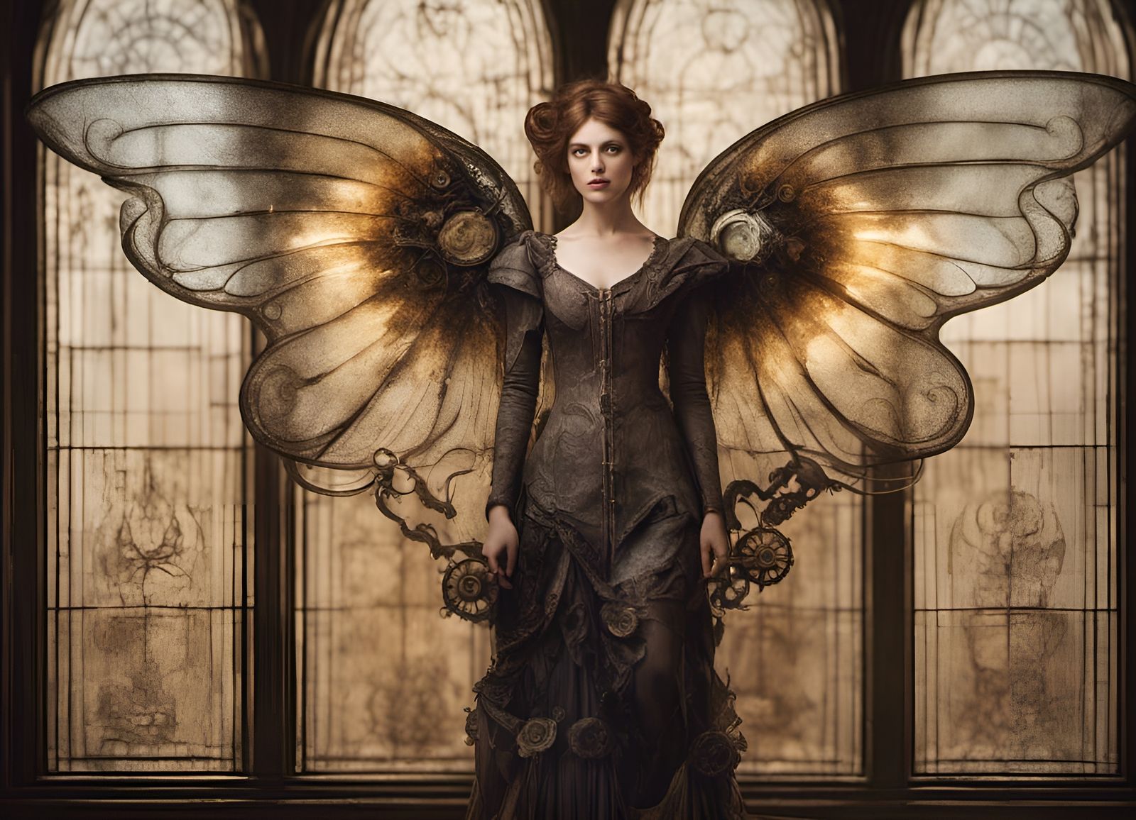 Steampunk Angel Automaton in Workshop