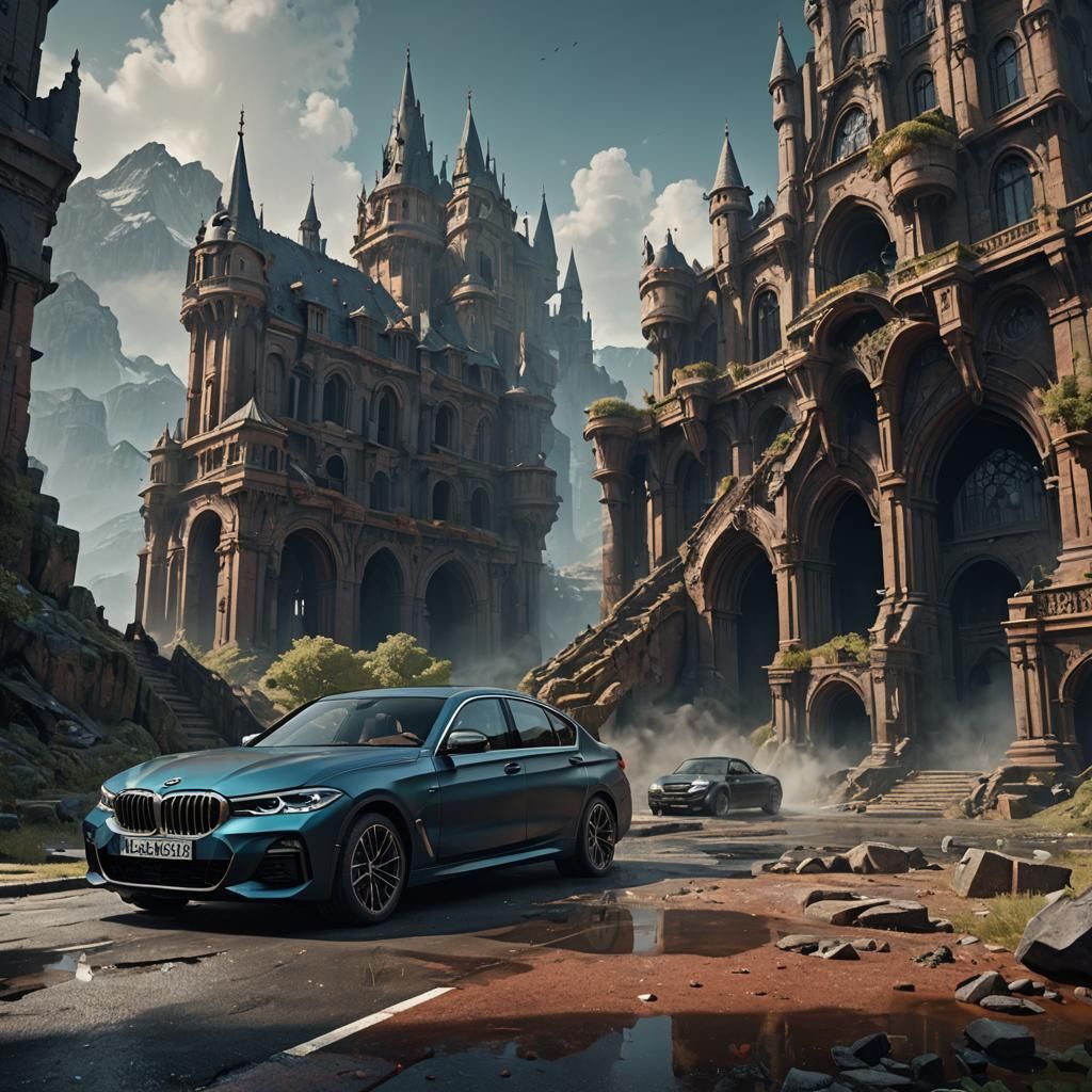 Detailed BMW Matte Painting in Unreal Engine