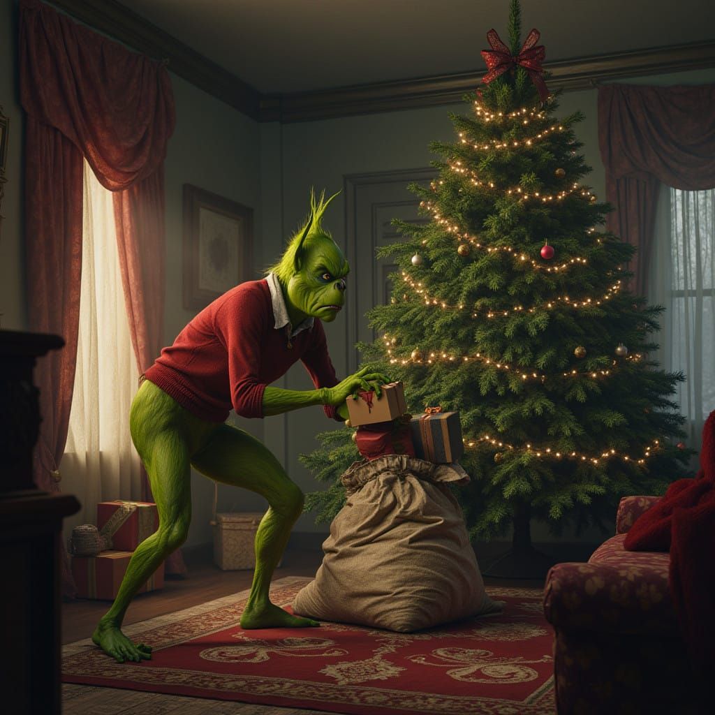 Grinch Stealing Presents
