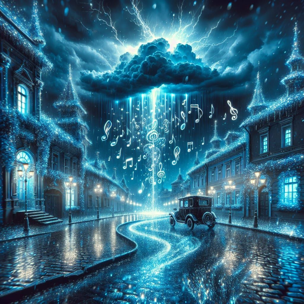Tempestuous Town: A Symphony of Thunder and Rain