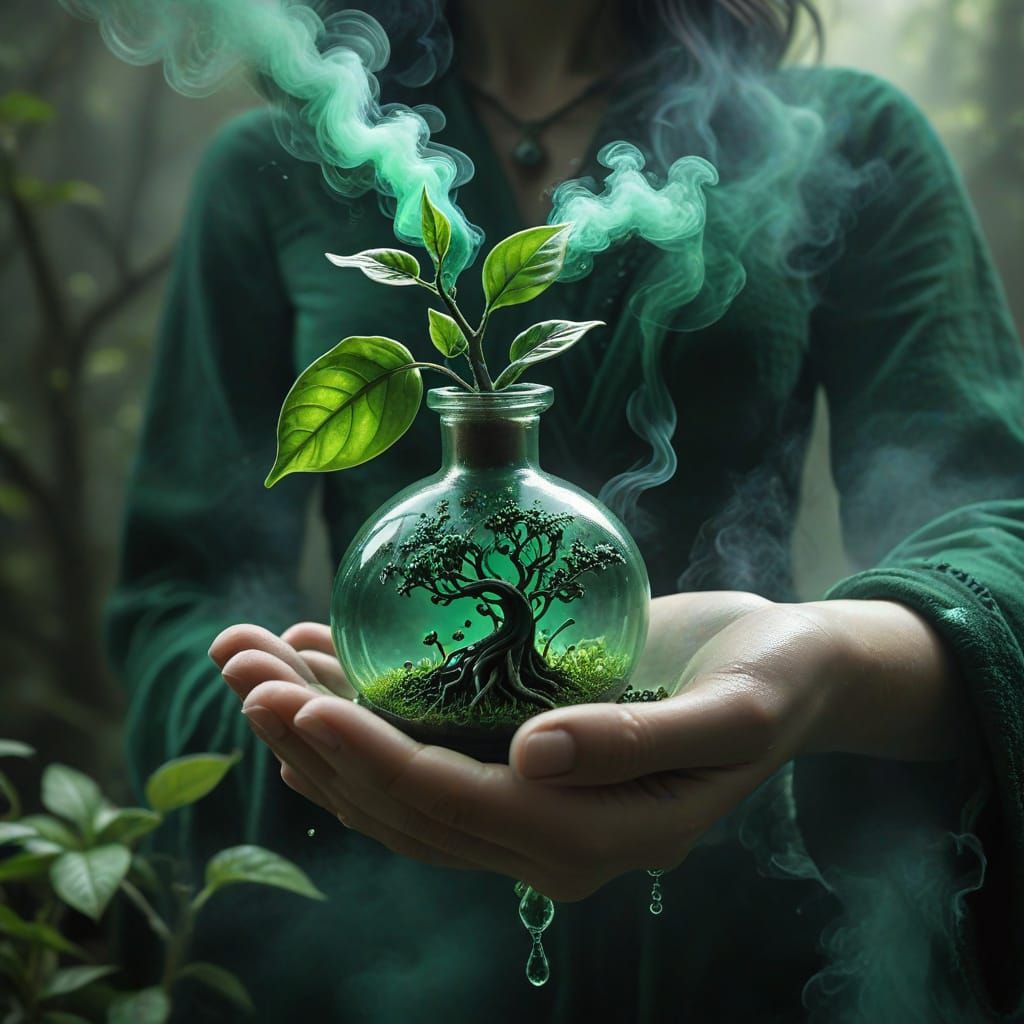 Mysterious Belladonna Plant Sprouts From Magical Potion Bott...
