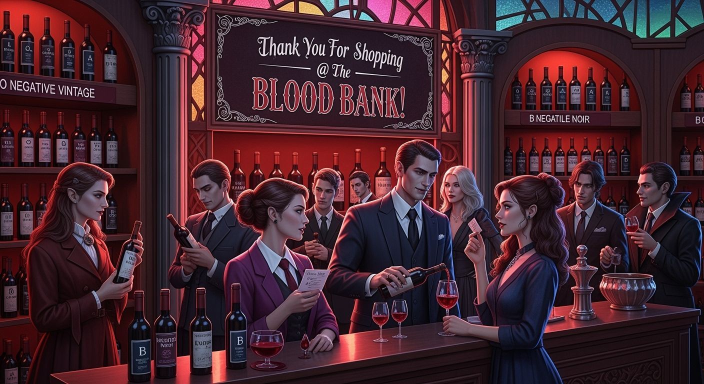 Vampire Blood Bank Boutique Scene