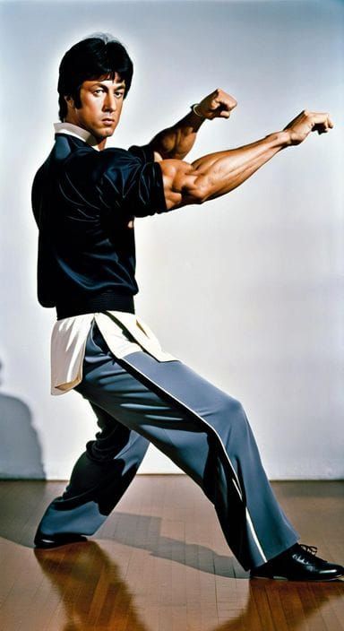 Muscular Martial Artist in Philadelphia, Bruce Lee Style
