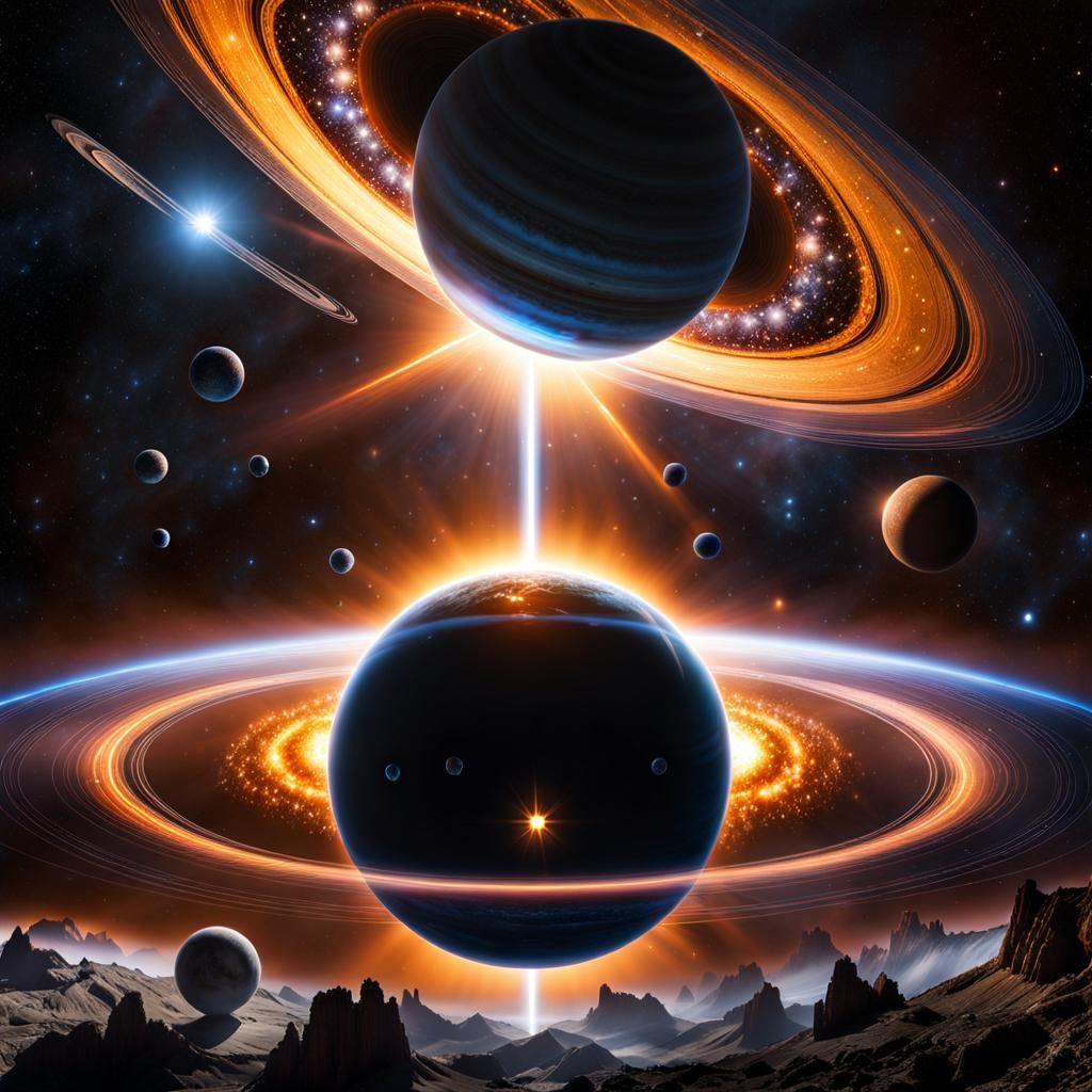 Cosmic Juxtaposition: Light and Dark Planets in Harmony