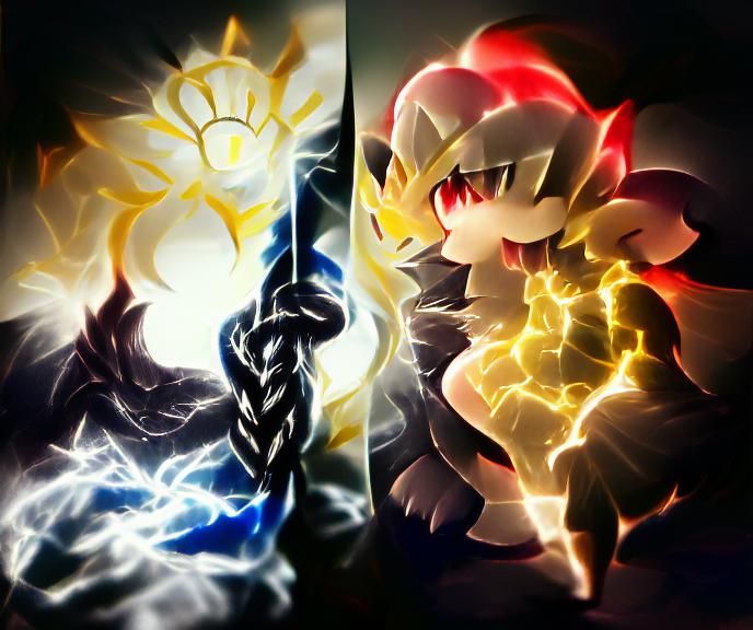 Light Versus Darkness Conceptual Art