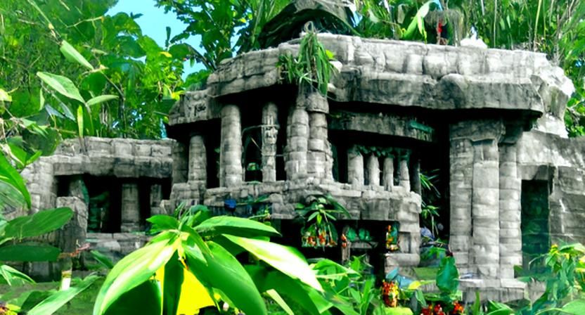 AI Generated Jungle Temple