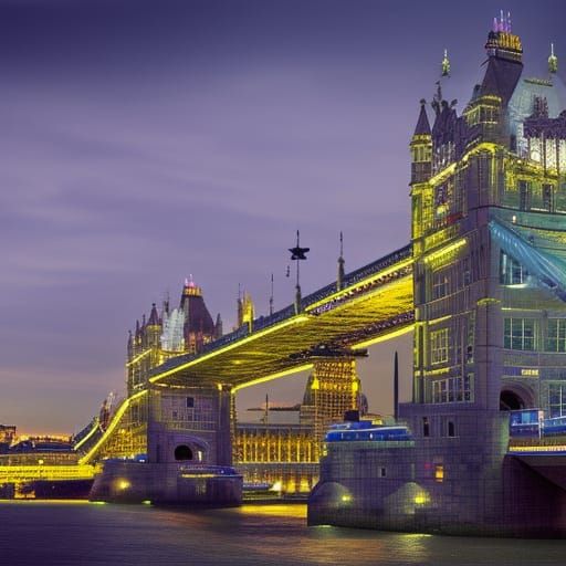 Detailed London Matte Painting in Unreal Engine